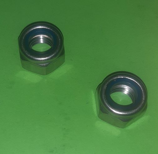 M12 Nylon Locking Full Nut Stainless (2 Pack)