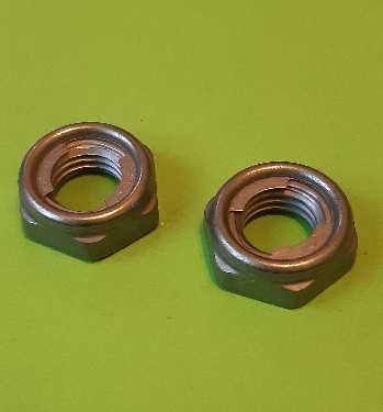 M10 Fine Pitch Fujistyle Locking Thin Nut Zinc Plate (2 Pack)
