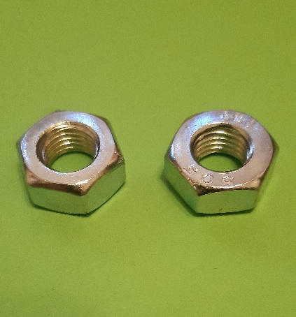 M10 Fine Pitch Full Nut Zinc Plate (2 Pack)