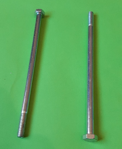 M6 x 125 Long Hex Hd Bolt Zinc Plate (2-Pack)