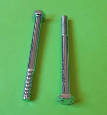 M6 x 70 Long Hex Hd Bolt Zinc Plate (2-Pack)