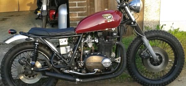 Picture of kz750 twin on the day of purchase.